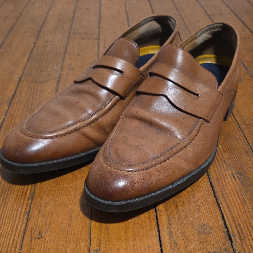 Cole Haan Tan Leather Loafers for Men